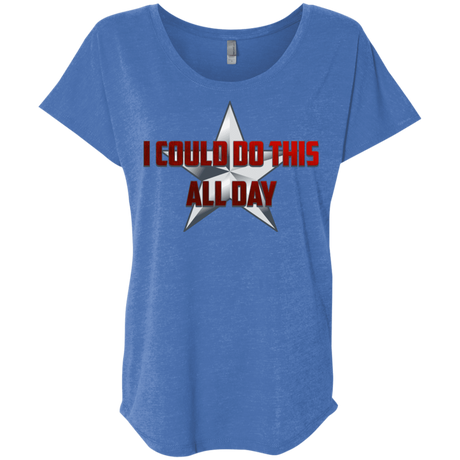 T-Shirts Vintage Royal / X-Small All Day Triblend Dolman Sleeve