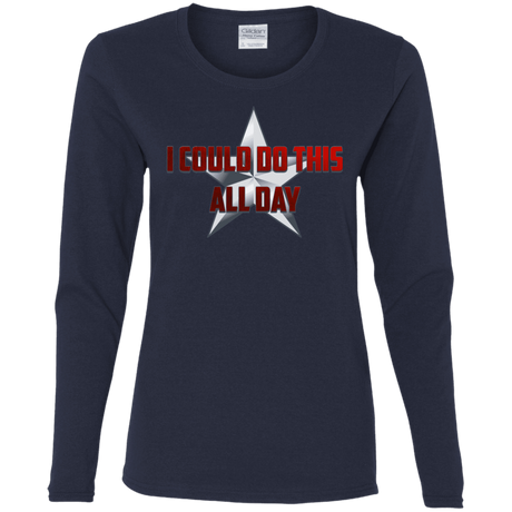 T-Shirts Navy / S All Day Women's Long Sleeve T-Shirt