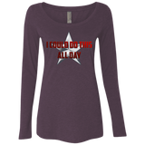 T-Shirts Vintage Purple / S All Day Women's Triblend Long Sleeve Shirt