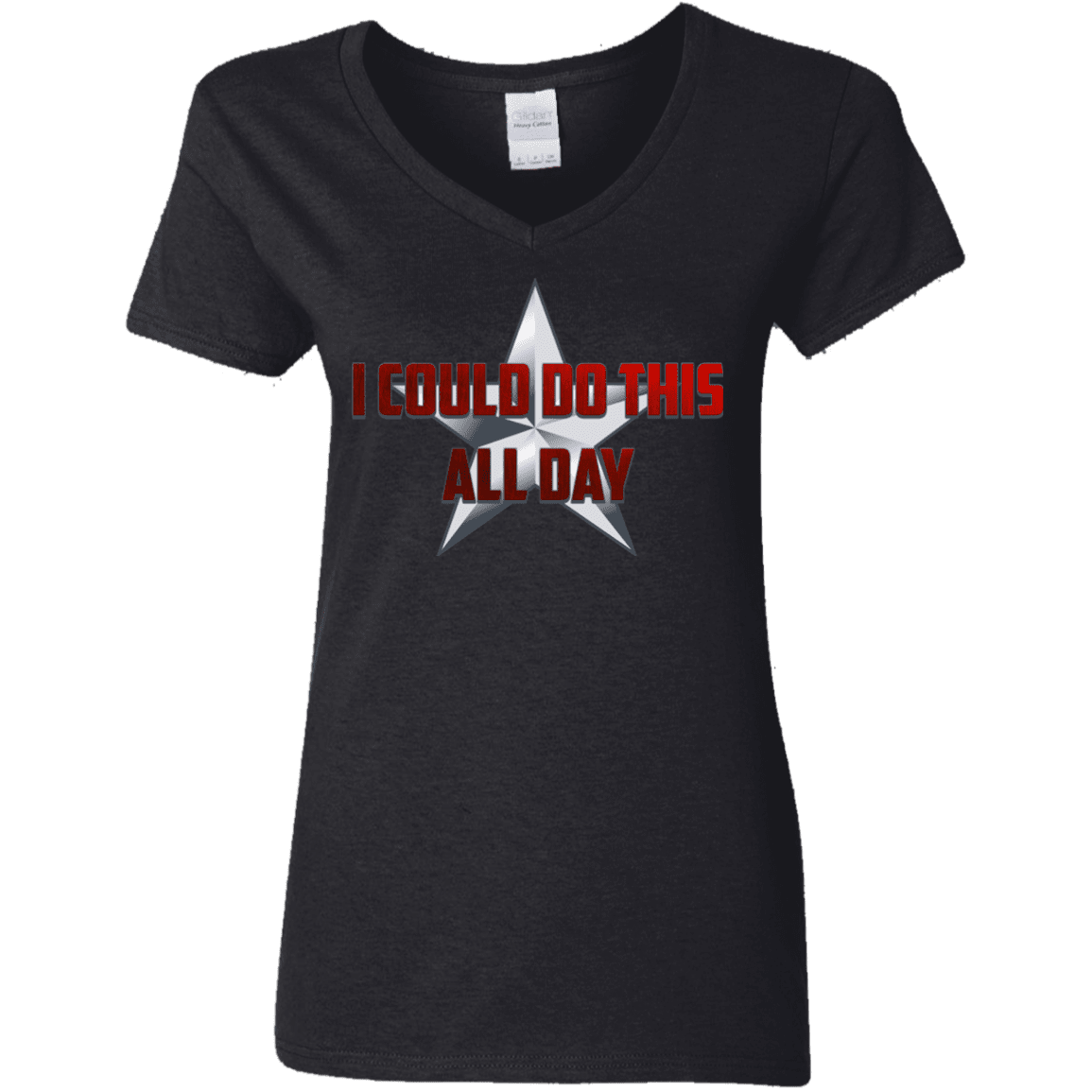 T-Shirts Black / S All Day Women's V-Neck T-Shirt