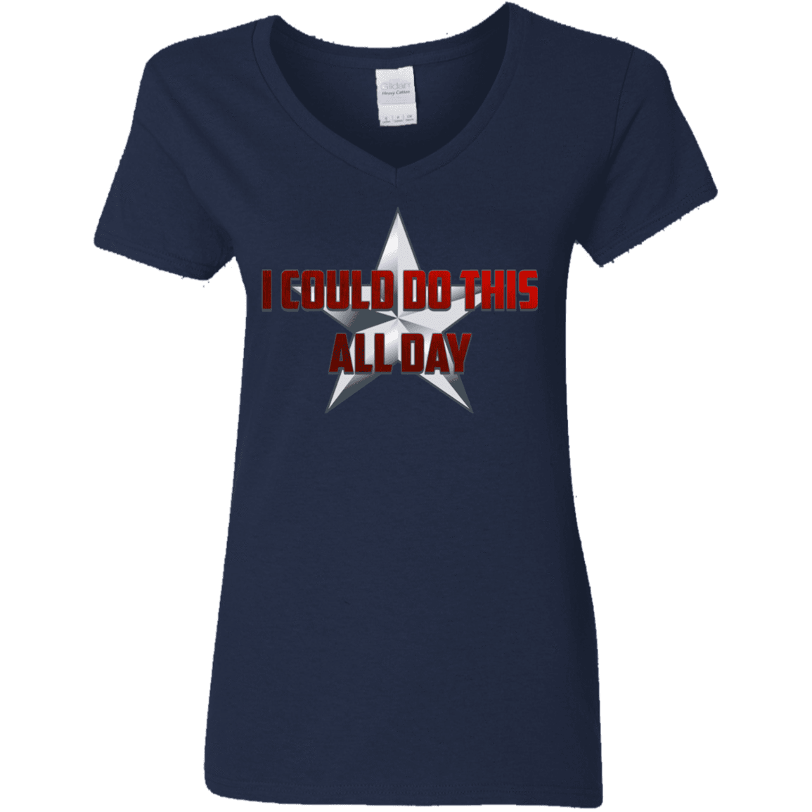 T-Shirts Navy / S All Day Women's V-Neck T-Shirt