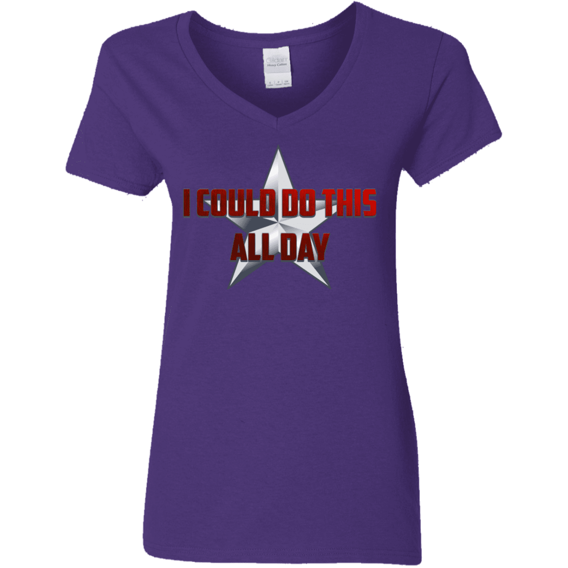 T-Shirts Purple / S All Day Women's V-Neck T-Shirt