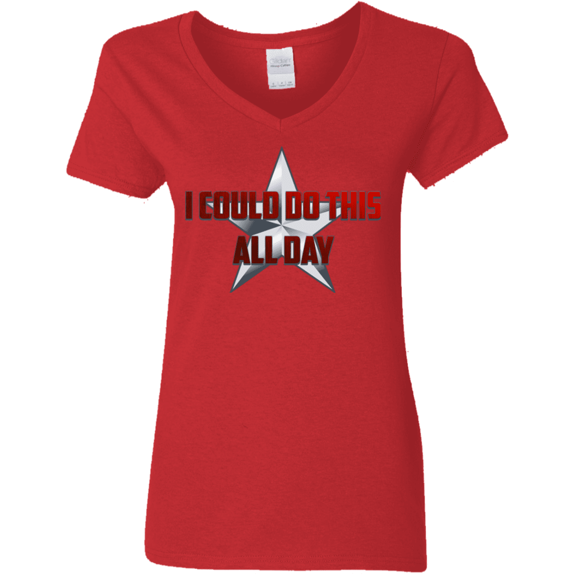 T-Shirts Red / S All Day Women's V-Neck T-Shirt