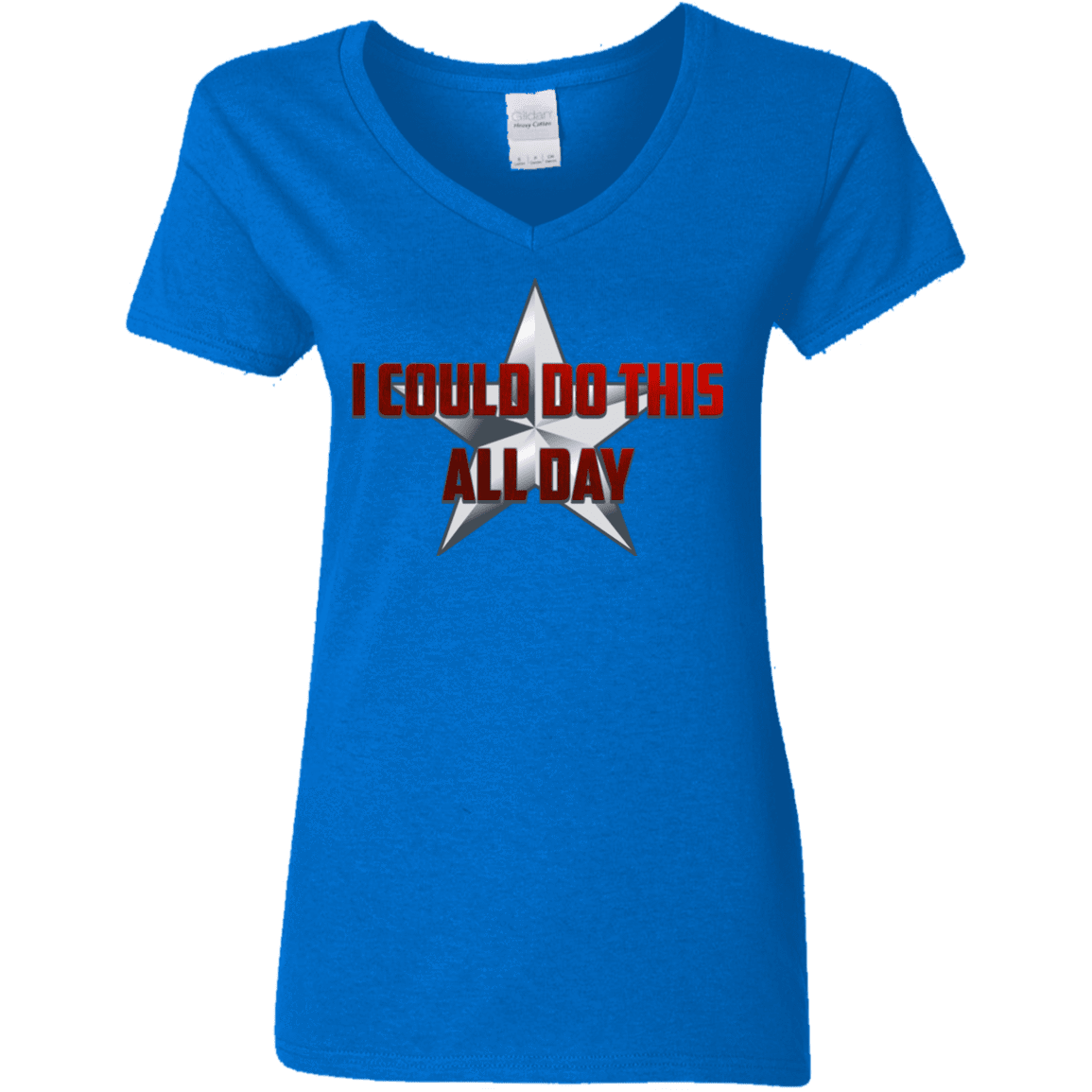 T-Shirts Royal / S All Day Women's V-Neck T-Shirt