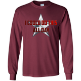 T-Shirts Maroon / YS All Day Youth Long Sleeve T-Shirt