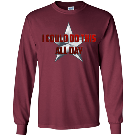 T-Shirts Maroon / YS All Day Youth Long Sleeve T-Shirt