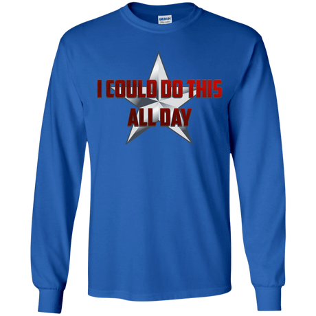 T-Shirts Royal / YS All Day Youth Long Sleeve T-Shirt