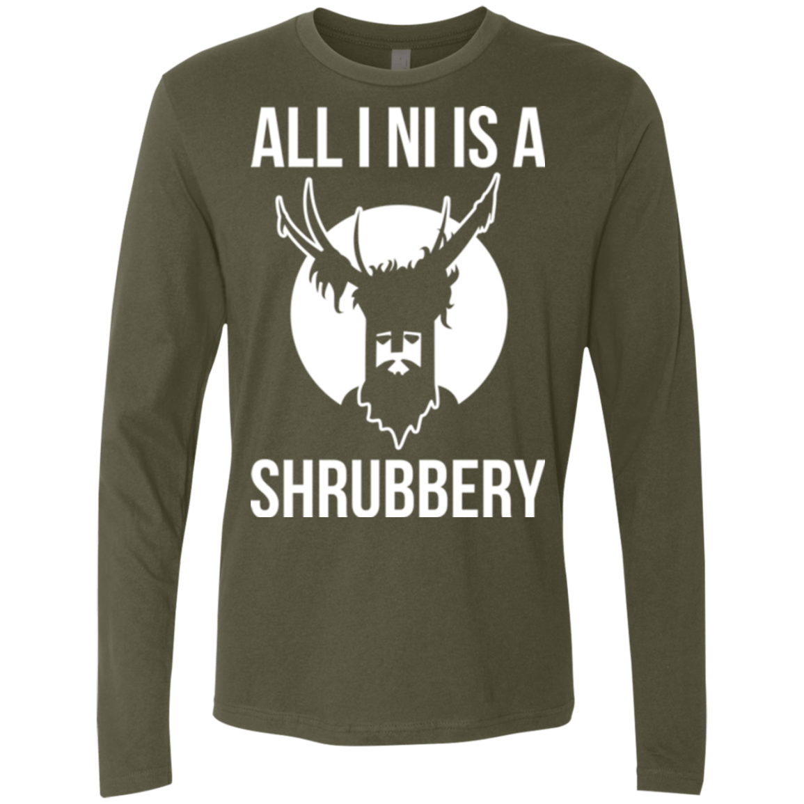 T-Shirts Military Green / Small All I Ni Men's Premium Long Sleeve