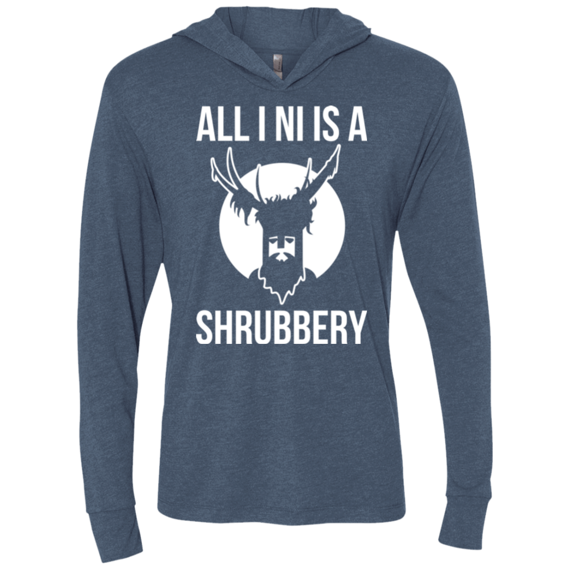 T-Shirts Indigo / X-Small All I Ni Triblend Long Sleeve Hoodie Tee