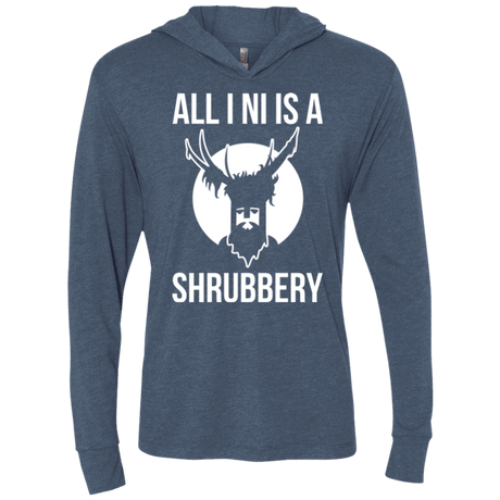 T-Shirts Indigo / X-Small All I Ni Triblend Long Sleeve Hoodie Tee