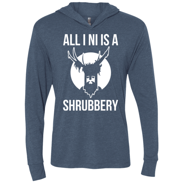 T-Shirts Indigo / X-Small All I Ni Triblend Long Sleeve Hoodie Tee