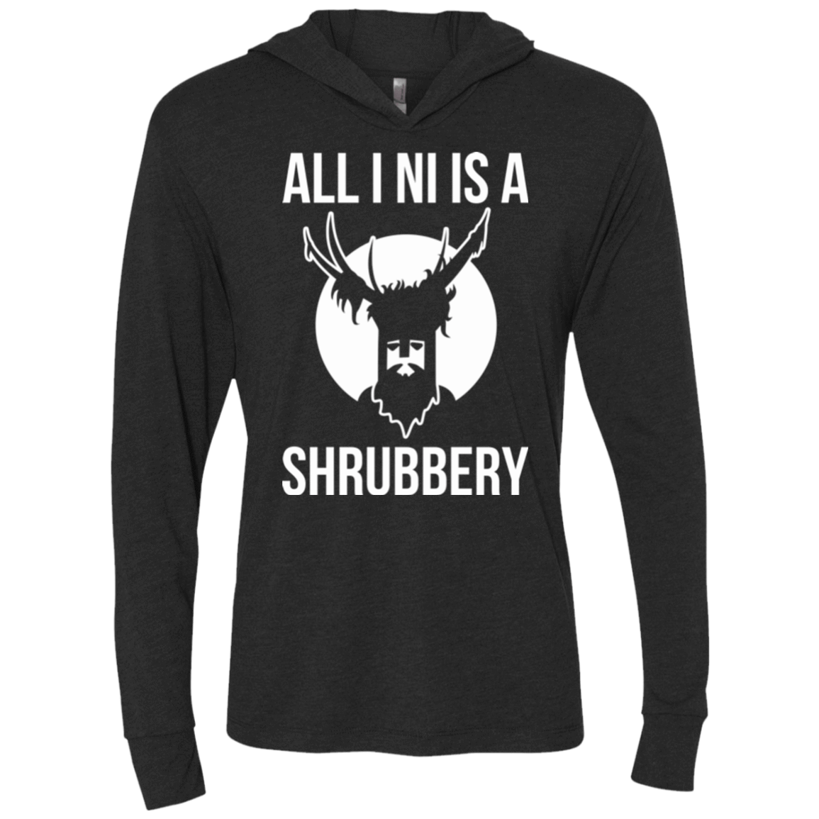 T-Shirts Vintage Black / X-Small All I Ni Triblend Long Sleeve Hoodie Tee