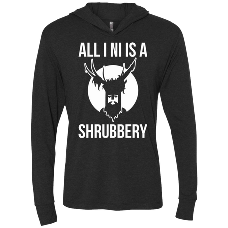 T-Shirts Vintage Black / X-Small All I Ni Triblend Long Sleeve Hoodie Tee