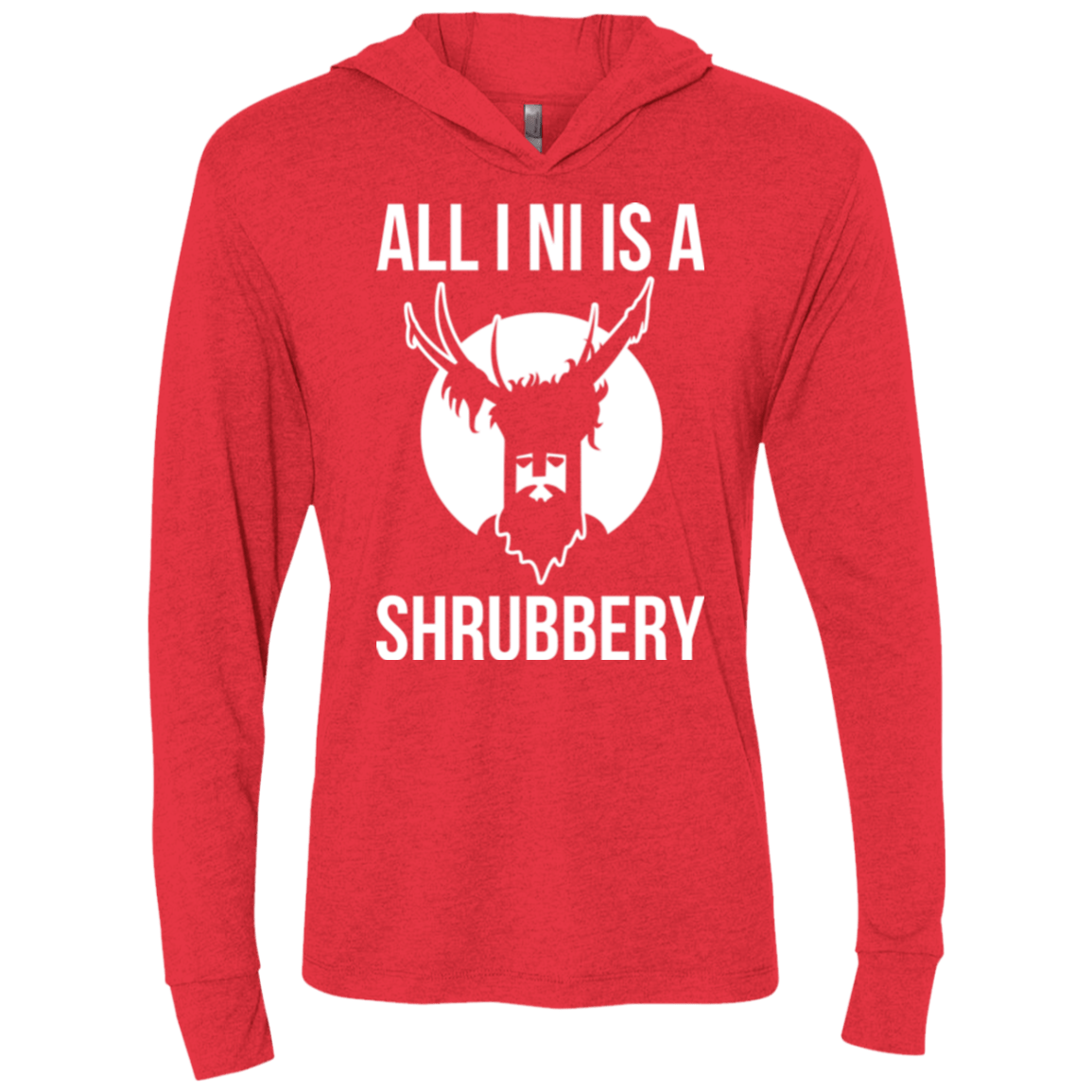 T-Shirts Vintage Red / X-Small All I Ni Triblend Long Sleeve Hoodie Tee