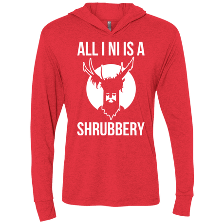 T-Shirts Vintage Red / X-Small All I Ni Triblend Long Sleeve Hoodie Tee