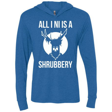 T-Shirts Vintage Royal / X-Small All I Ni Triblend Long Sleeve Hoodie Tee