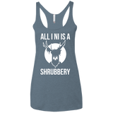 T-Shirts Indigo / X-Small All I Ni Women's Triblend Racerback Tank