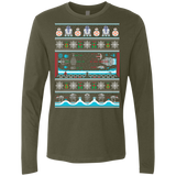 T-Shirts Military Green / Small All I Want 4 Xmas Men's Premium Long Sleeve