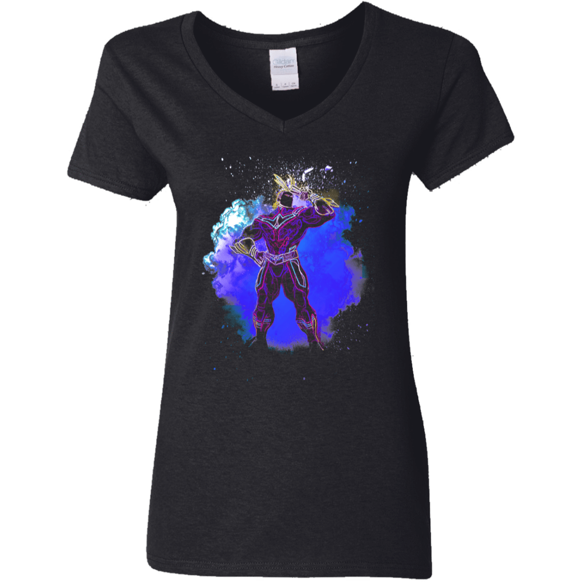 T-Shirts Black / S All Might Soul Women's V-Neck T-Shirt