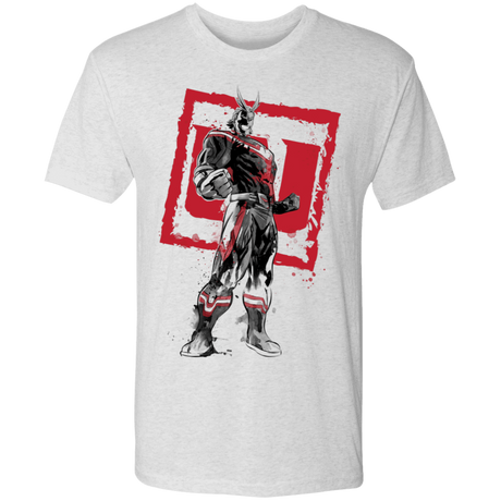 T-Shirts Heather White / S All Might sumi-e Men's Triblend T-Shirt