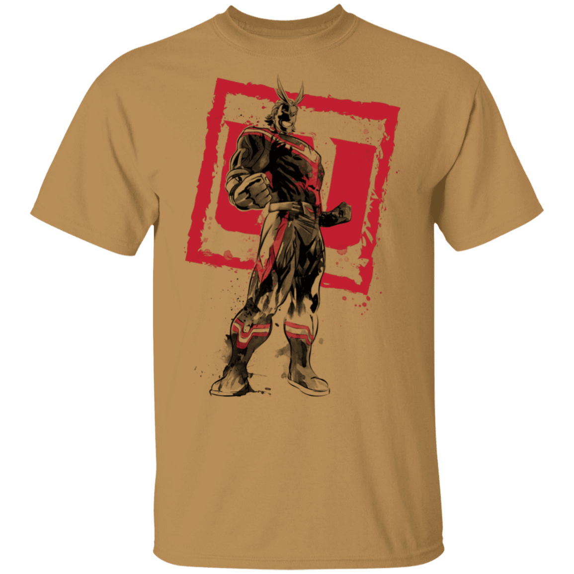 T-Shirts Old Gold / S All Might sumi-e T-Shirt