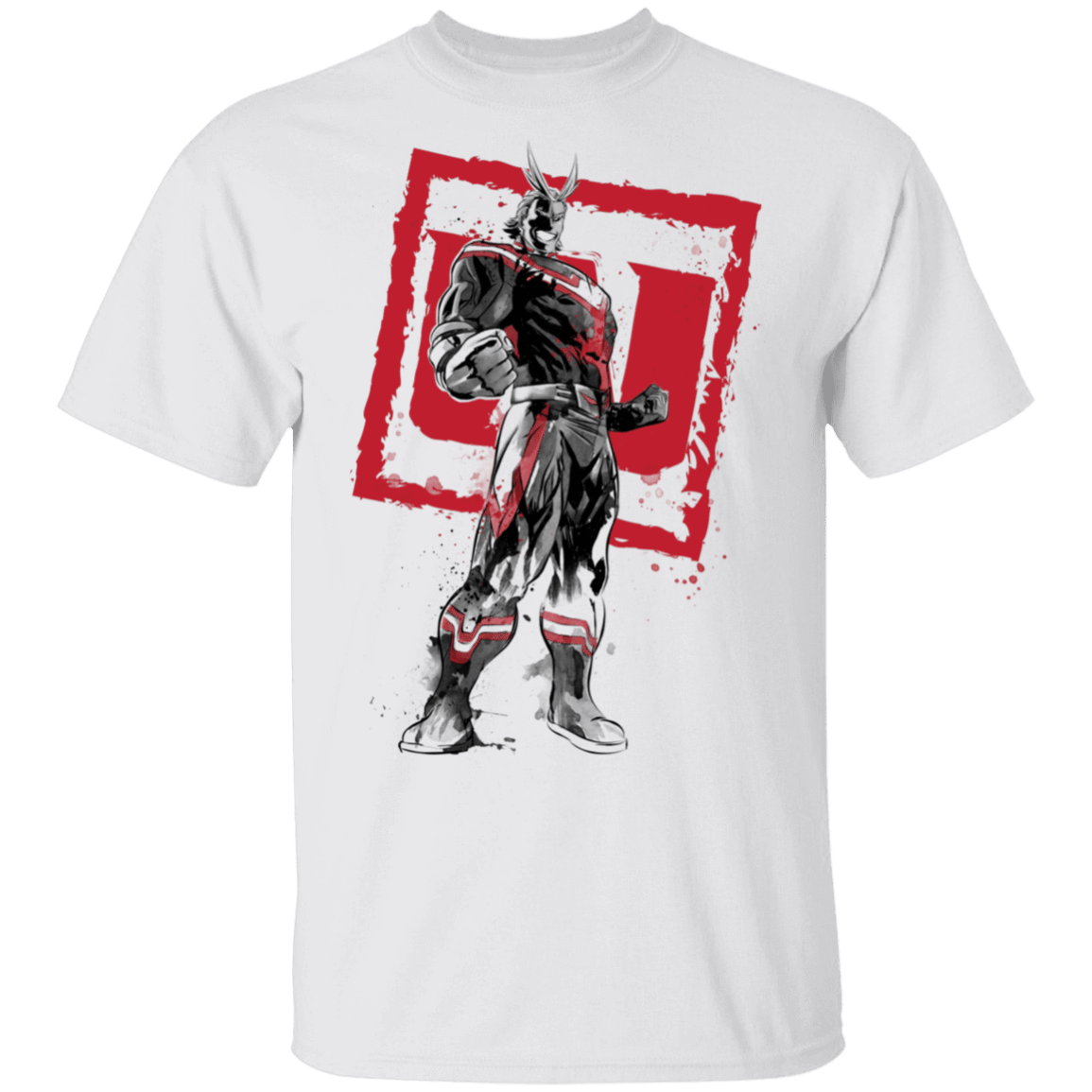 T-Shirts White / S All Might sumi-e T-Shirt
