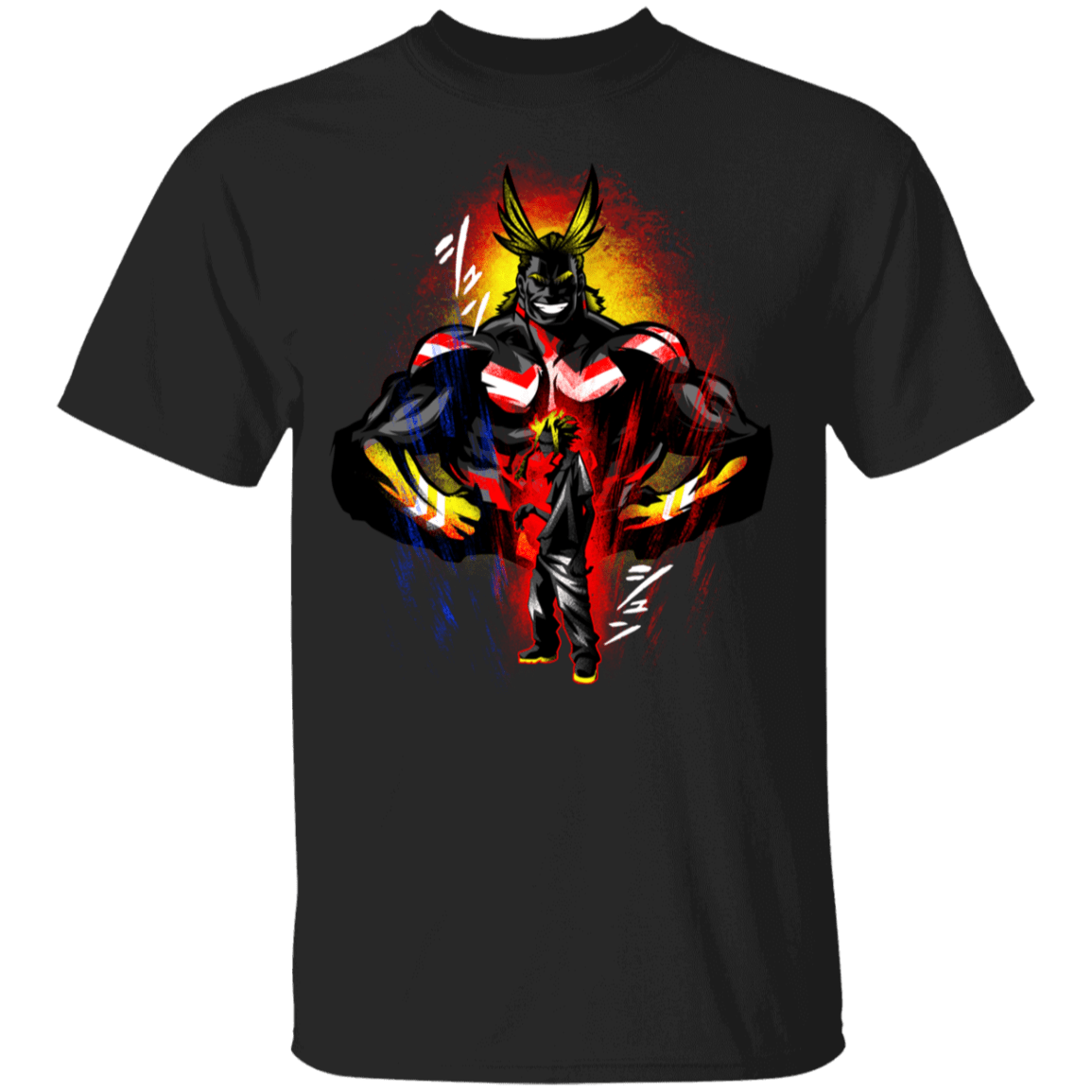 T-Shirts Black / YXS All Might Symbol Of Peace Youth T-Shirt