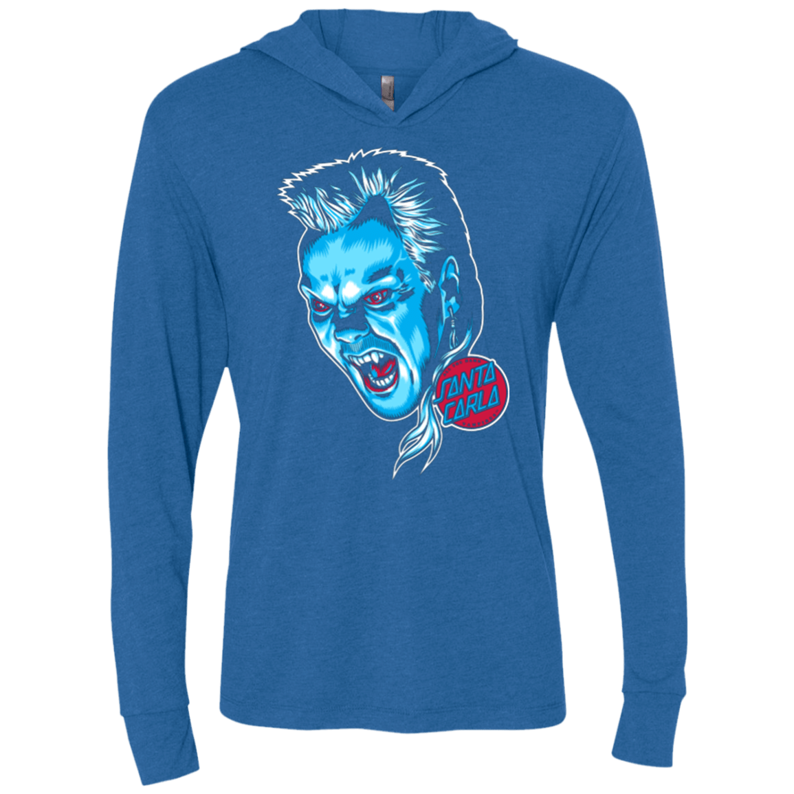 T-Shirts Vintage Royal / X-Small All The Damn Vampires Triblend Long Sleeve Hoodie Tee