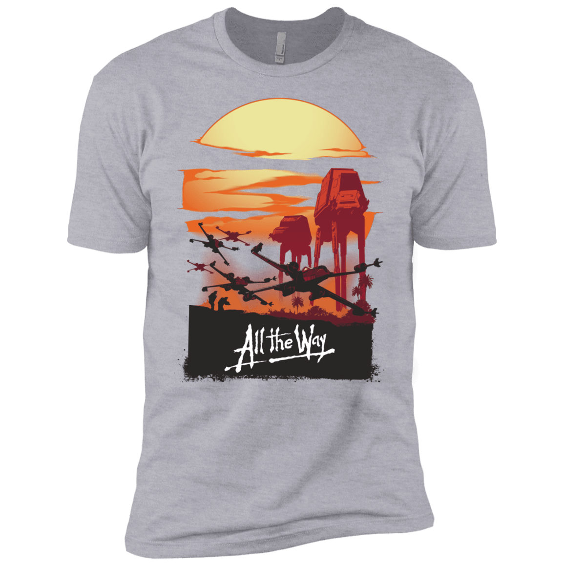 T-Shirts Heather Grey / YXS All The Way Boys Premium T-Shirt