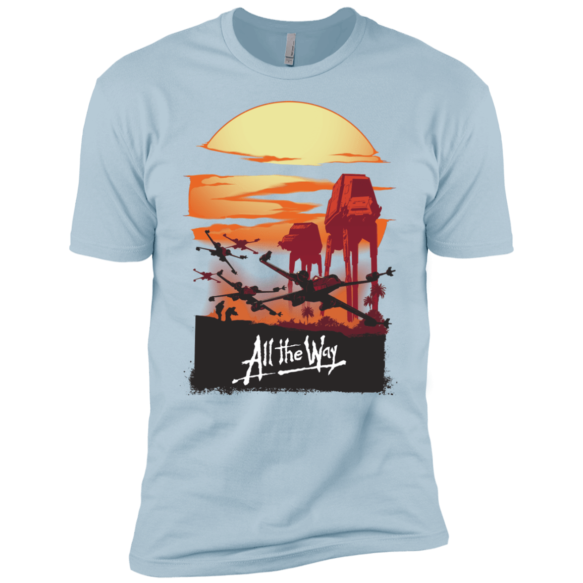 T-Shirts Light Blue / YXS All The Way Boys Premium T-Shirt