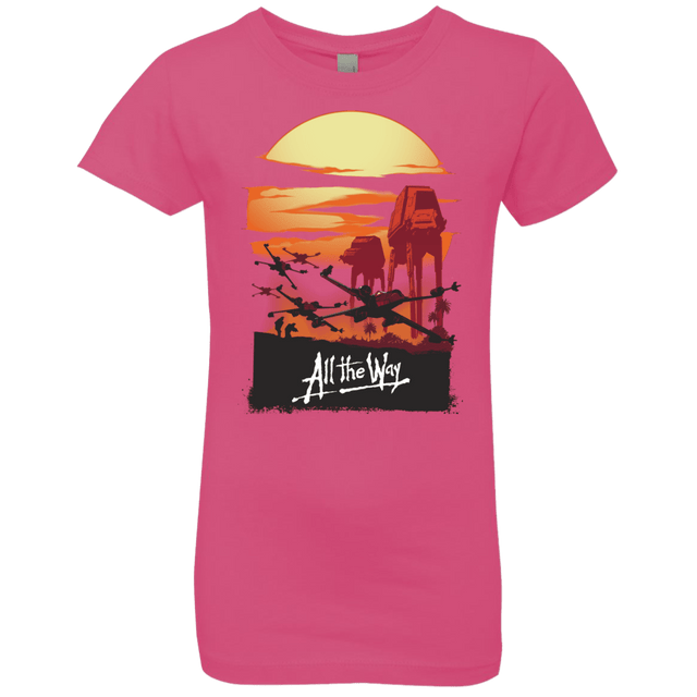 T-Shirts Hot Pink / YXS All The Way Girls Premium T-Shirt