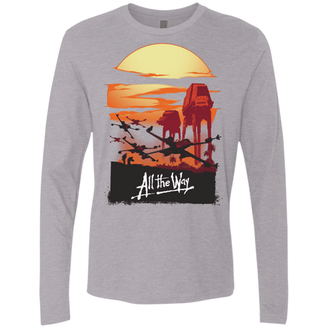 T-Shirts Heather Grey / Small All The Way Men's Premium Long Sleeve