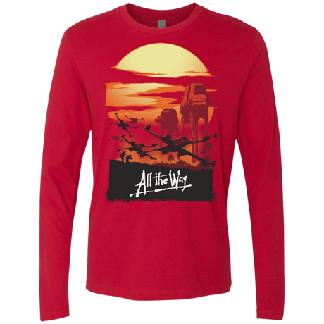T-Shirts Red / Small All The Way Men's Premium Long Sleeve