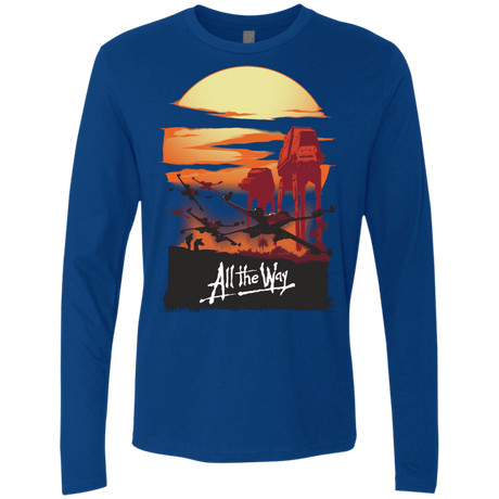 T-Shirts Royal / Small All The Way Men's Premium Long Sleeve