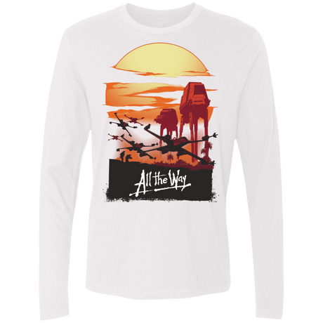 T-Shirts White / Small All The Way Men's Premium Long Sleeve