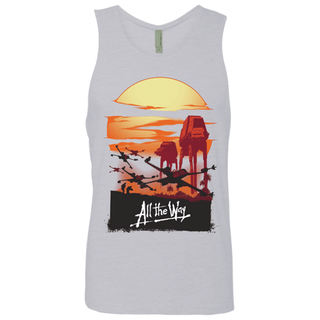 T-Shirts Heather Grey / Small All The Way Men's Premium Tank Top