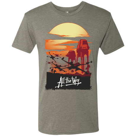 T-Shirts Venetian Grey / Small All The Way Men's Triblend T-Shirt