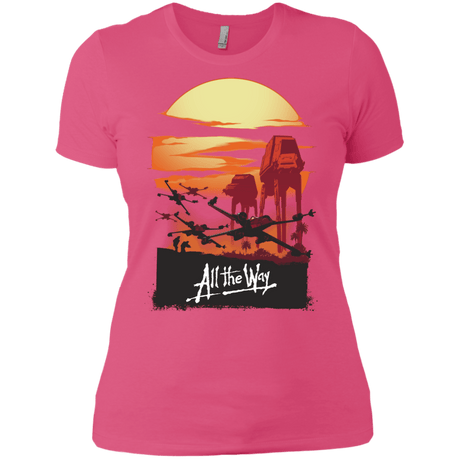 T-Shirts Hot Pink / X-Small All The Way Women's Premium T-Shirt
