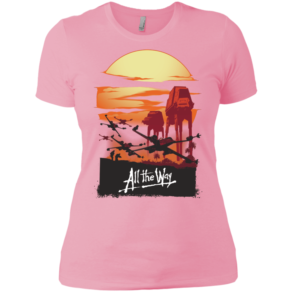 T-Shirts Light Pink / X-Small All The Way Women's Premium T-Shirt