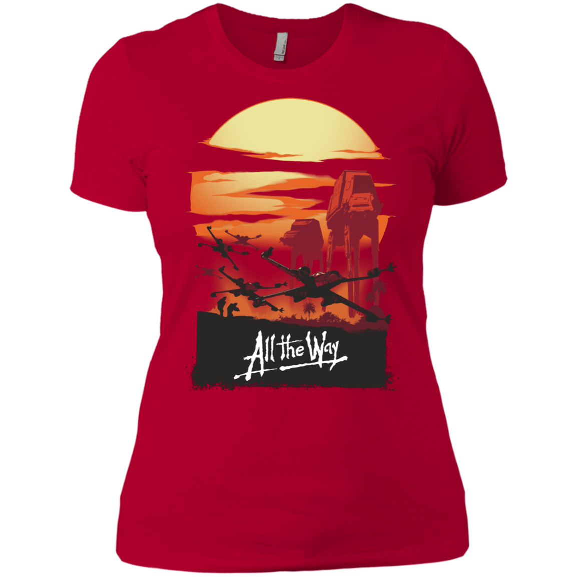 T-Shirts Red / X-Small All The Way Women's Premium T-Shirt