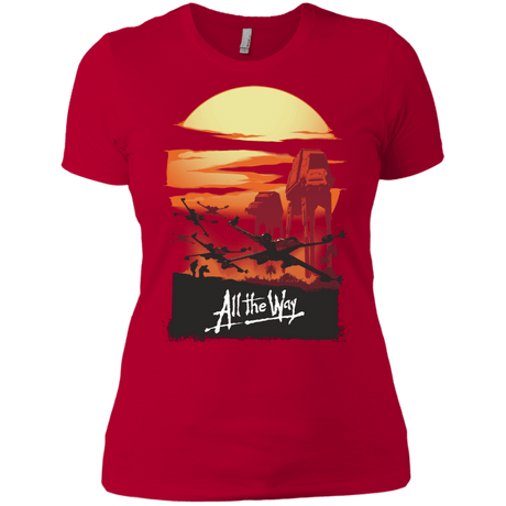 T-Shirts Red / X-Small All The Way Women's Premium T-Shirt
