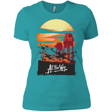 T-Shirts Tahiti Blue / X-Small All The Way Women's Premium T-Shirt