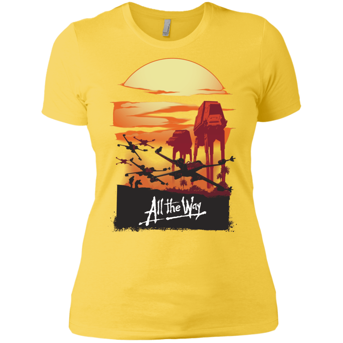 T-Shirts Vibrant Yellow / X-Small All The Way Women's Premium T-Shirt
