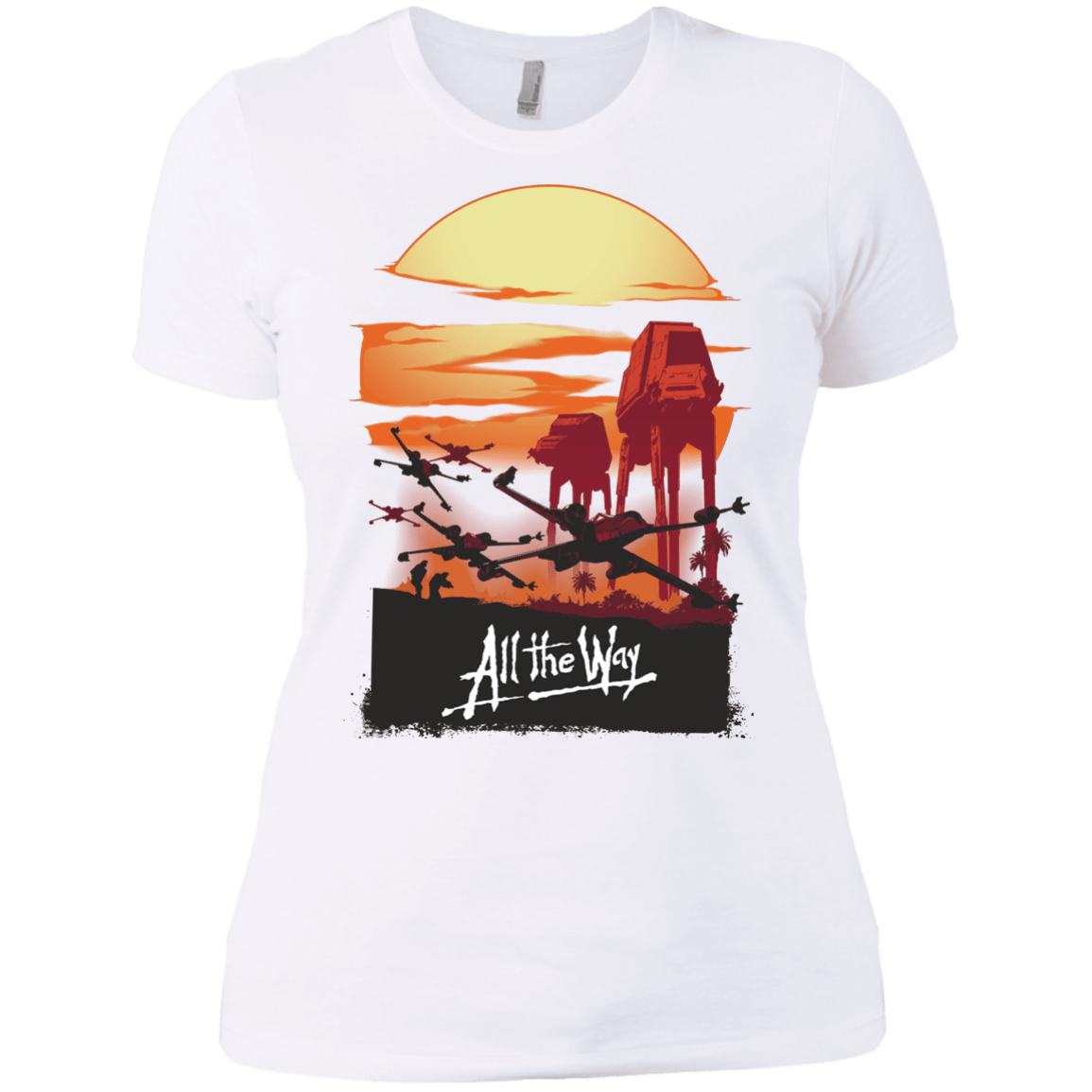 T-Shirts White / X-Small All The Way Women's Premium T-Shirt