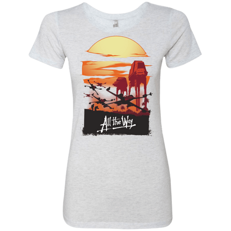 T-Shirts Heather White / Small All The Way Women's Triblend T-Shirt