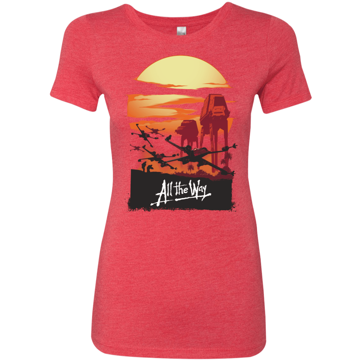 T-Shirts Vintage Red / Small All The Way Women's Triblend T-Shirt