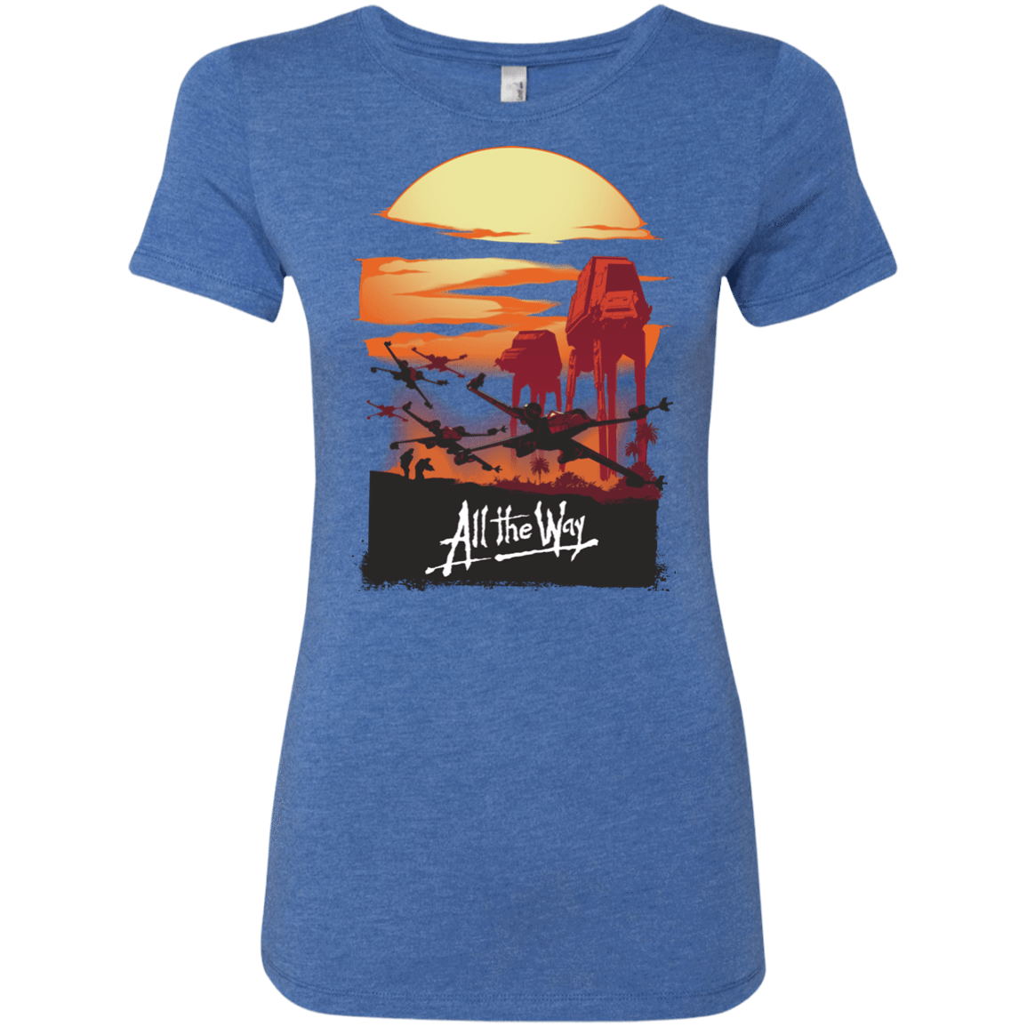 T-Shirts Vintage Royal / Small All The Way Women's Triblend T-Shirt