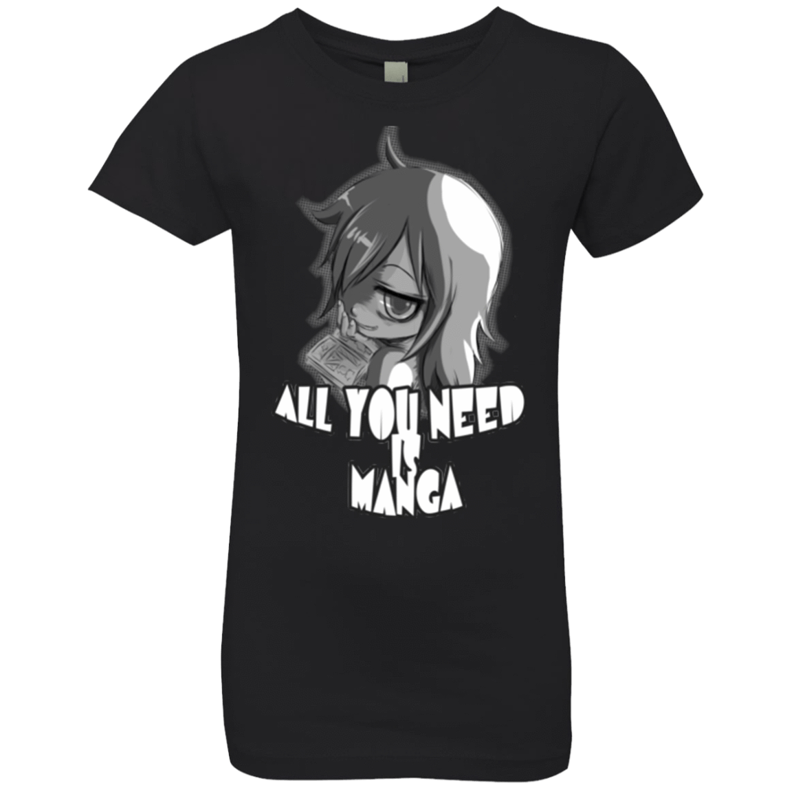 T-Shirts Black / YXS All You Need is Manga Girls Premium T-Shirt