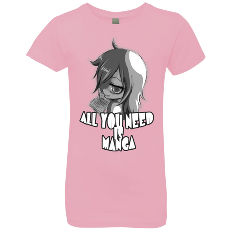 T-Shirts Light Pink / YXS All You Need is Manga Girls Premium T-Shirt