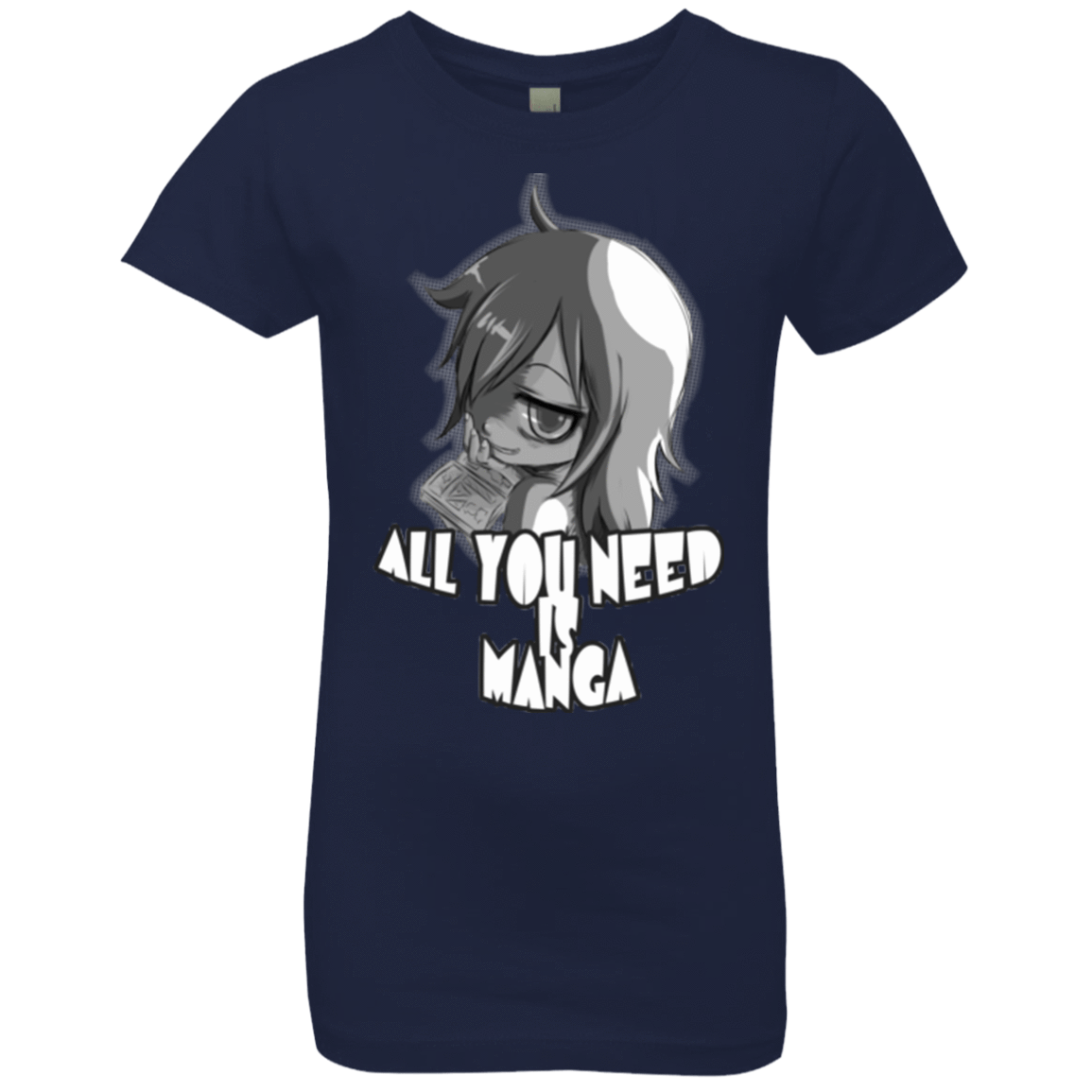 T-Shirts Midnight Navy / YXS All You Need is Manga Girls Premium T-Shirt